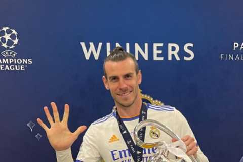 Gareth Bale flew straight to Portugal after winning fifth Champions League title to link up with Wales squad