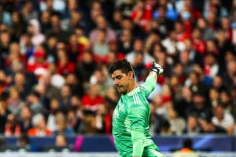 Thibaut Courtois in row with Man Utd YouTuber Mark Goldbridge – just hours after getting engaged to stunning Wag