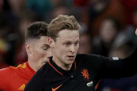 Watch Frenkie de Jong dribble through whole Wales midfield to set up winner as Barcelona star shows why Man Utd want him