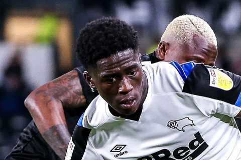 Man Utd interested in snatching Derby starlet Malcolm Ebiowei in summer transfer as Crystal Palace track 18-year-old