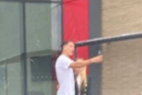 Darwin Nunez arrives for Liverpool medical as first image ‘leaked’ of £85m Benfica striker at training ground
