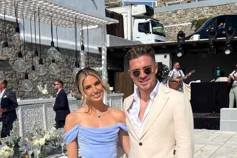 Jack Grealish reunites with Sasha Attwood in Mykonos for ex-Aston Villa pal’s wedding following Las Vegas partying