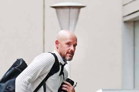 Man Utd manager Erik ten Hag pulls fashion hat-trick & wears same outfit THREE days running
