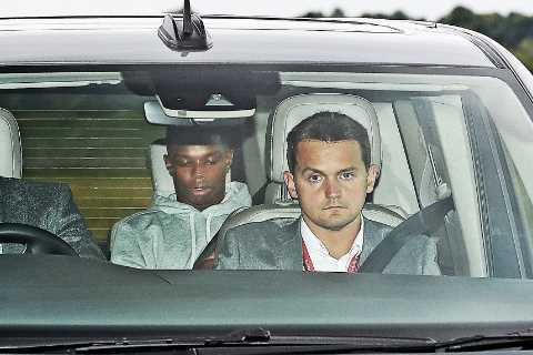 Tyrell Malacia arrives at Man Utd training ground to seal £13m transfer and become first signing of Ten Hag’s revolution