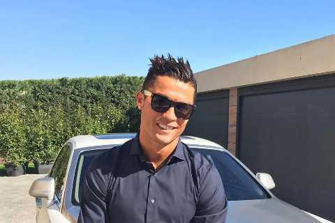 Wantaway Man Utd star Cristiano Ronaldo’s £600k Rolls-Royce Ghost clamped in Lisbon near shopping centre