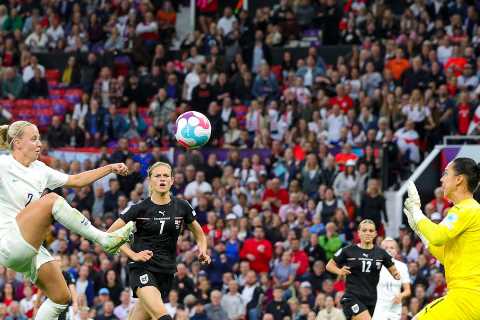 Euro 2022: Beth Mead warns England pal Ellen White she is gunning for her all-time scoring record after Austria strike