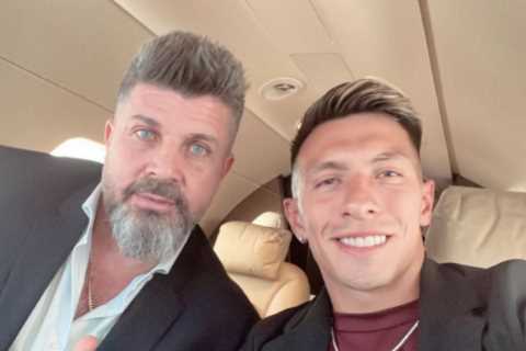 Lisandro Martinez boards private jet as defender flies to UK for Man Utd medical ahead of £42million transfer from Ajax