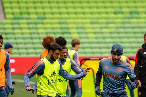 Man Utd stars train in Melbourne ahead of Crystal Palace clash as Erik ten Hag looks to extend perfect record