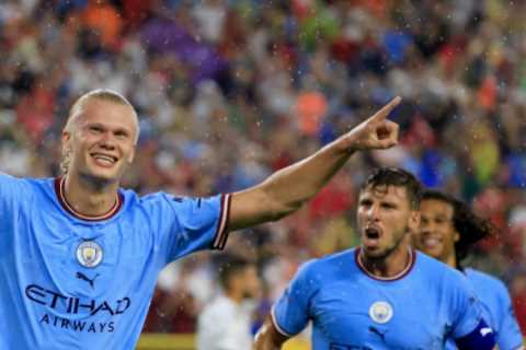 Watch Erling Haaland score 12 minutes into Man City debut as Jack Grealish assist helps seal 1-0 win over Bayern Munich