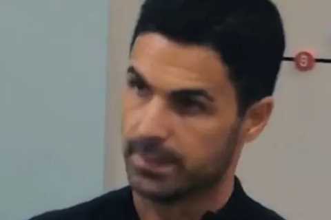 Watch Mikel Arteta’s dressing room talk to Arsenal stars before Norwich clash as Piers Morgan brands it ‘so weird’