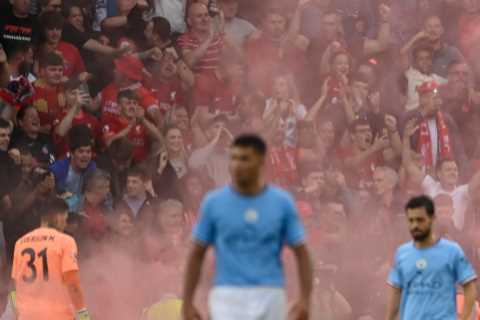 Liverpool to be investigated after flares and smoke bombs used during Community Shield win over Man City