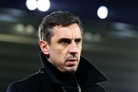 Gary Neville claims Arsenal need rivals Man Utd and Chelsea to ‘blow up’ to finish in top four this season