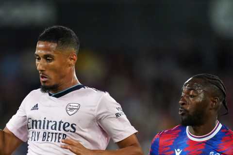 Gary Neville calls William Saliba a ‘young Rio Ferdinand’ as Jamie Carragher praises ‘real deal’ Arsenal debutant