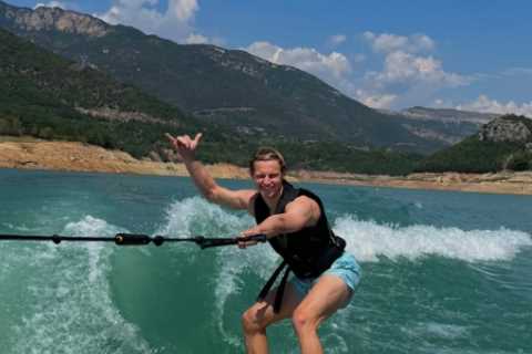 Frenkie de Jong looks relaxed as he goes wakeboarding while Barcelona continue transfer talks with Man Utd and Chelsea