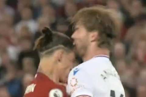 Fans all saying the same thing as Darwin Nunez suffers Liverpool home debut from HELL after missed chances and headbutt