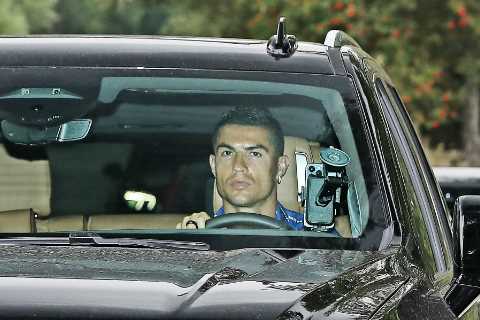 Glum Man Utd flops arrive at training as Cristiano Ronaldo and Co look to end horror start to season against Liverpool