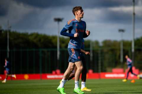 Man Utd midfielder James Garner wanted by Spurs, Leeds and Southampton in transfer scramble as Red Devils demand £14m