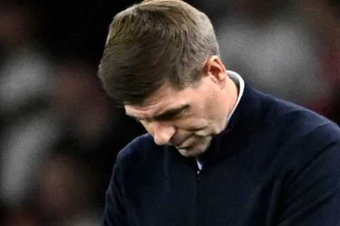 Arsenal fans told Steven Gerrard he’s ‘getting sacked in the morning’ and they might not be far wrong as Villa tumble