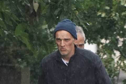 Glum-faced Tuchel pictured for first time since brutal Chelsea sacking with Blues set to name Potter as replacement