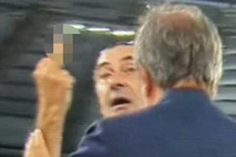 Ex-Chelsea boss Maurizio Sarri gives middle finger after row Lazio clash with Verona leaving fans in stitches