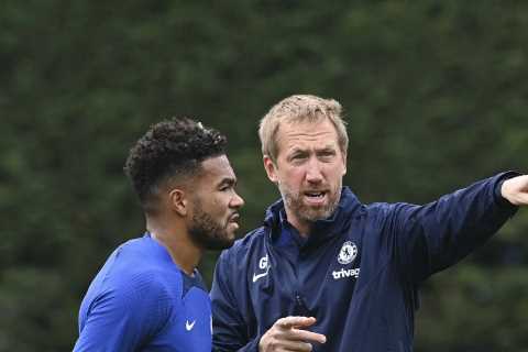 Graham Potter admits ‘life is about taking risks’ as new Chelsea boss puts stars through their paces for first time