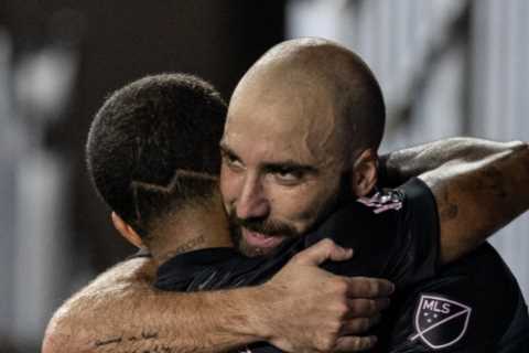 Ex-Chelsea striker Gonzalo Higuain scores double across two days in Inter Miami’s win over Columbus Crew