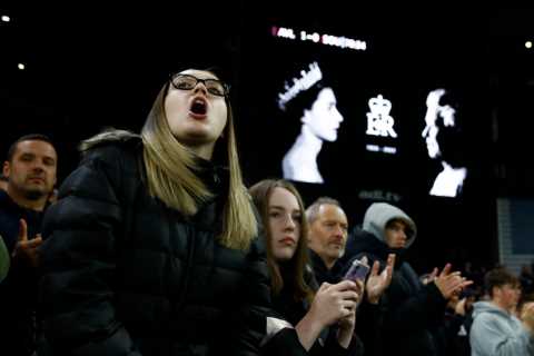 Premier League pays tribute to The Queen as action returns on Friday night but minority of Forest fans interrupt silence