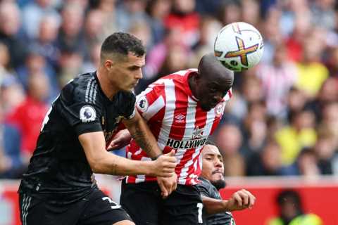 Fans all say the same thing as Granit Xhaka picks up needless yellow card with Arsenal 3-0 up at Brentford