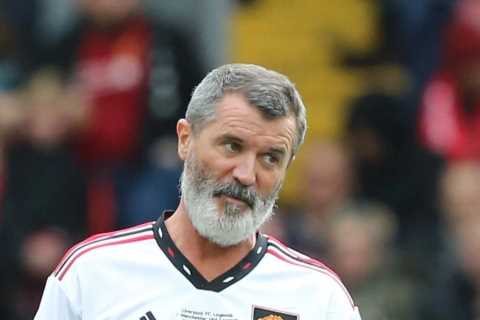 Roy Keane BOOED by Liverpool fans as he comes on for Man Utd legends before hardman shrugs off captain’s armband offer
