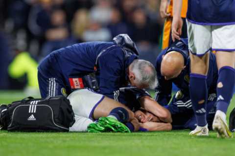 Arsenal handed Kieran Tierney injury boost as Scotland boss Steve Clarke reveals left-back was subbed as precaution