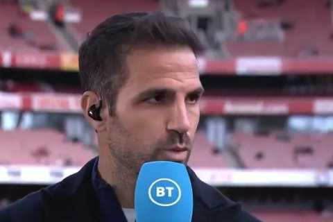 Cesc Fabregas works as BT Sport pundit for Arsenal vs Tottenham just hours after playing in Como’s 3-1 defeat