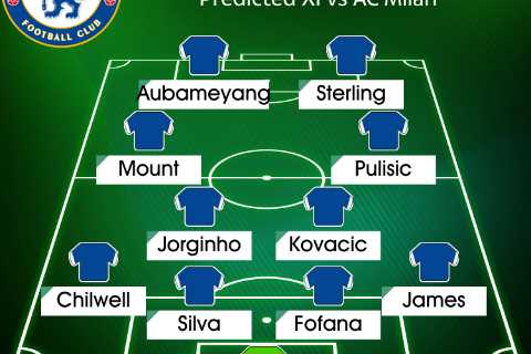 How Chelsea could line up against AC Milan with Pulisic earning starting spot for must-win Champions League clash