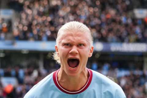 Erling Haaland could break Shearer and Cole’s Premier League scoring record before HALF WAY point in the season