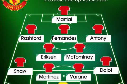 How Man Utd could line up against Everton with Raphael Varane in race to be fit and Cristiano Ronaldo dilemma
