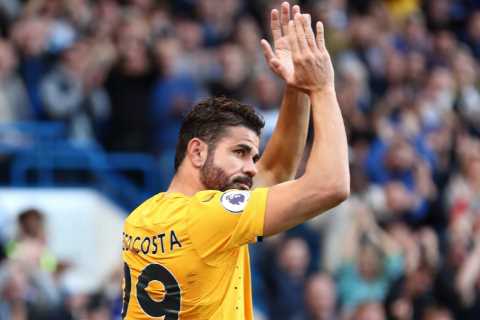 Diego Costa given standing ovation by Chelsea fans as former star is hooked less than 60 minutes into Wolves clash