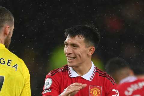 Lisando Martinez bizarrely calls Man Utd team-mate David de Gea ‘b****’ on Instagram following comeback win at Everton