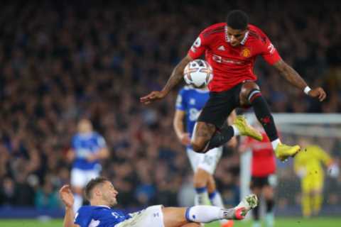 How Man Utd’s third goal at Everton could have counted DESPITE Rashford handball after special loophole introduced