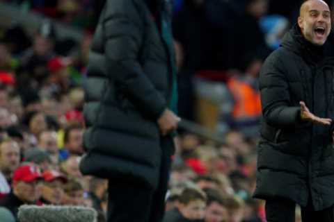 Liverpool fans pelted Pep Guardiola with £2.50 and a piece of chewing gum during fiery win over Man City