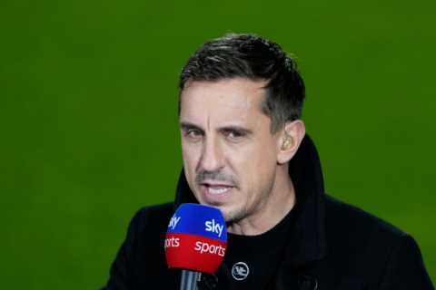 ‘Arsenal will come back towards Tottenham, Man United and Newcastle’ – Gary Neville makes bold Prem prediction