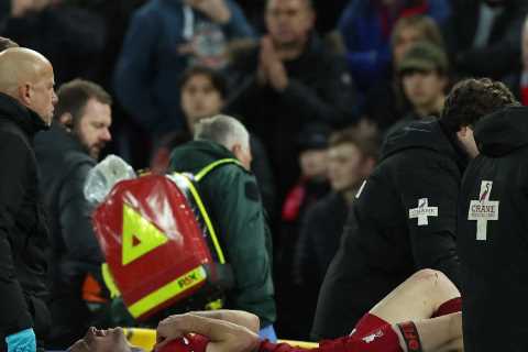 Diogo Jota OUT of World Cup 2022 after Liverpool and Portugal star is stretchered off pitch vs Man City with calf injury