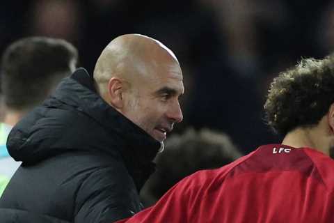 What Pep Guardiola said to Mo Salah after hot-tempered Liverpool win over Man City revealed by lip reader
