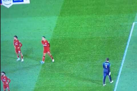 ‘Absolute s***housery’ – Virgil Van Dijk caught scuffing up penalty spot before Bowen misses for West Ham at Liverpool