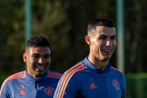 Cristiano Ronaldo back training with Man Utd squad after no showdown talks with Erik ten Hag following Chelsea axe
