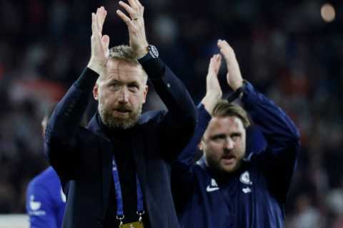 Chelsea boss Graham Potter BOOED by Brighton fans as he returns to Amex for first time since leaving for Stamford Bridge