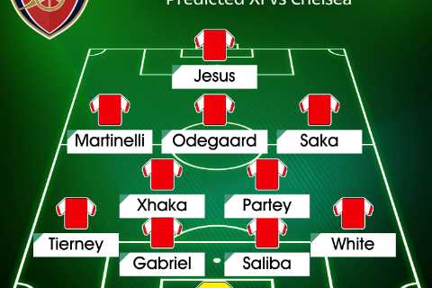 How Arsenal could line up against Chelsea with Saka set for instant return and Tierney pushing to start