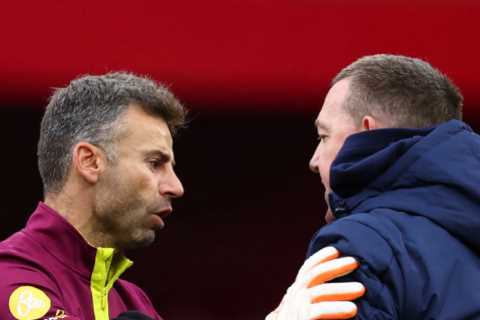 Thomas Frank accuses Nottingham Forest groundsman of INJURING Brentford coach in bust-up after pre-match rule breach