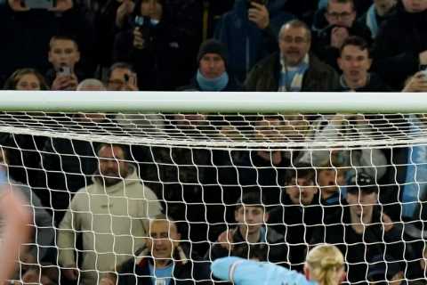 Fuming Arsenal fans all say the same thing as Bernd Leno comes agonisingly close to saving Erling Haaland penalty