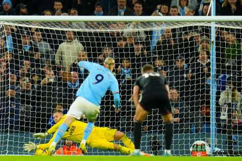 ‘Meme that keeps on giving’ – Guardiola goes viral for hilarious celebration to camera after Haaland’s winner vs Fulham