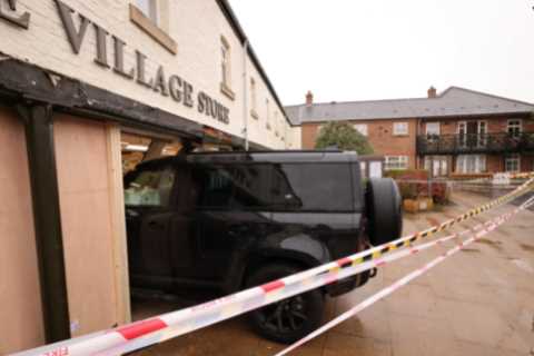 Former Premier League star arrested for ‘drink driving’ after ‘ploughing Land Rover into front of village shop’