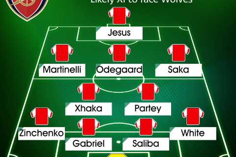 How Arsenal could line up against Wolves with chance to end for World Cup 2022 as Premier League leaders